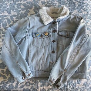 Ashley By 26 International Shearling Denim Jacket